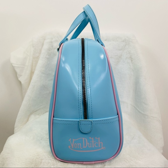 Von Dutch Blue & pink bowling purse - Picture 6 of 16